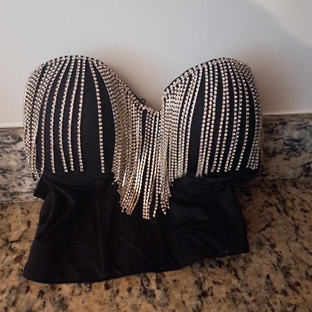 Sparkling Crop Bra